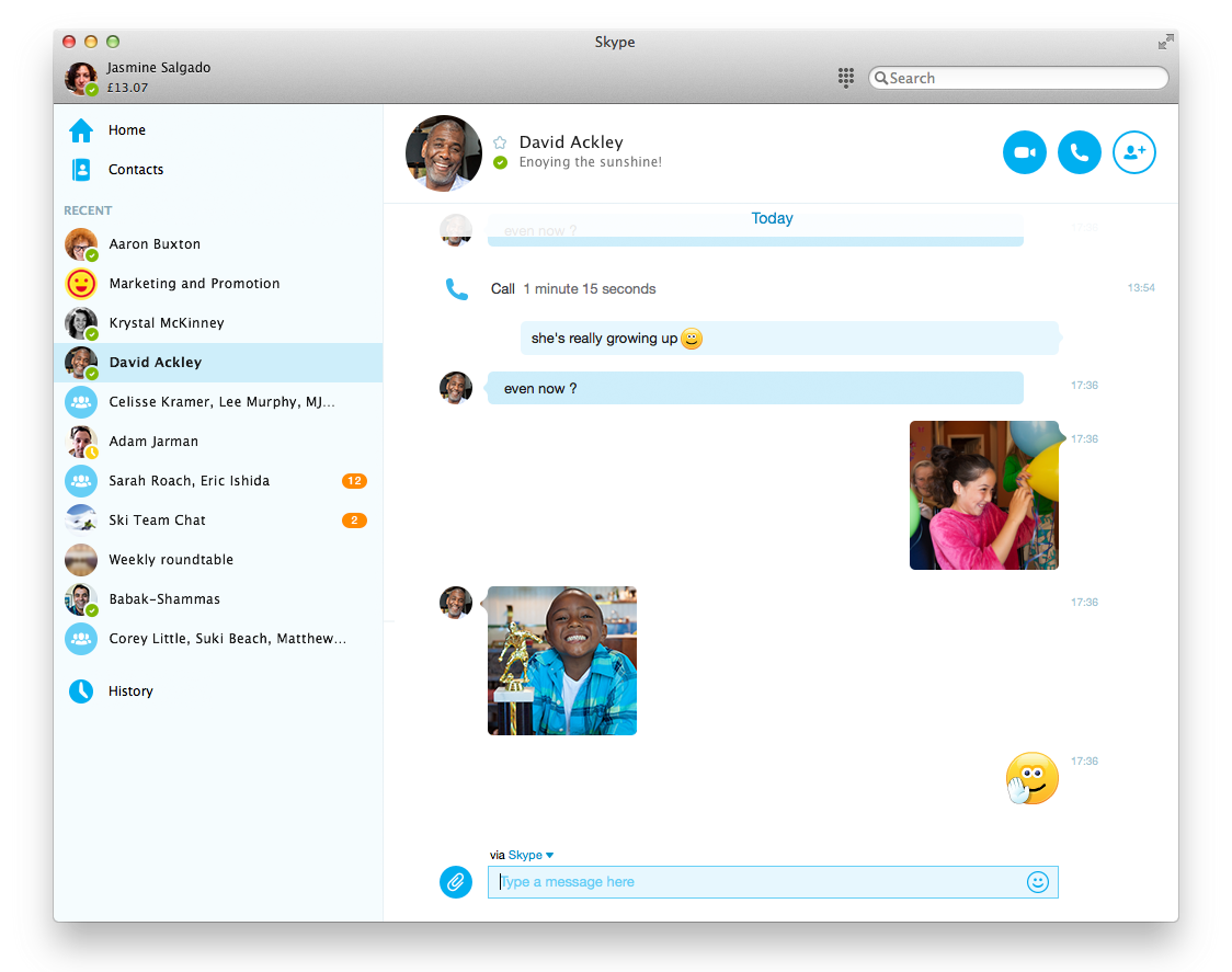 Skype For Mac Video Interface